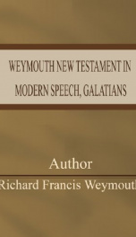 Weymouth New Testament in Modern Speech, Galatians_cover