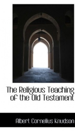 the religious teaching of the old testament_cover