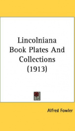 lincolniana book plates and collections_cover