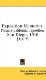exposition memories panama california exposition san diego 1916_cover