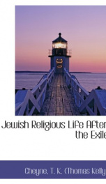 jewish religious life after the exile_cover