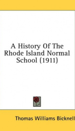 a history of the rhode island normal school_cover