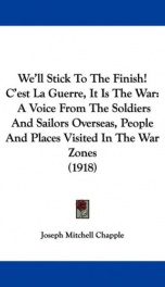 well stick to the finish cest la guerre it is the war a voice from the_cover