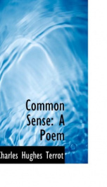 common sense a poem_cover