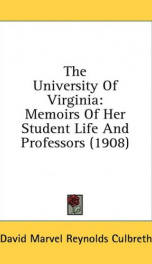 the university of virginia memoirs of her student life and professors_cover