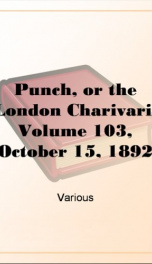 Punch, or the London Charivari, Volume 103, October 15, 1892_cover