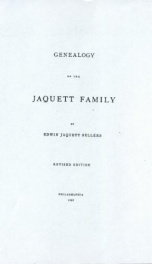 genealogy of the jaquett family_cover