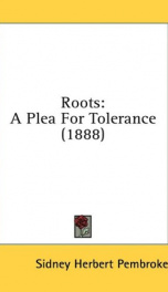 roots a plea for tolerance_cover