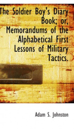 the soldier boys diary book or memorandums of the alphabetical first lessons_cover