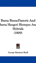 bursa bursa pastoris and bursa heegeri biotypes and hybrids_cover