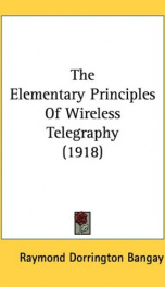 the elementary principles of wireless telegraphy_cover