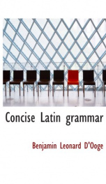 concise latin grammar_cover