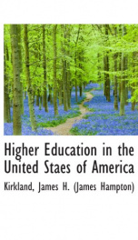 higher education in the united staes of america_cover