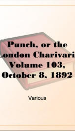 Punch, or the London Charivari, Volume 103, October 8, 1892_cover