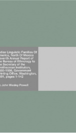 Indian Linguistic Families Of America, North Of Mexico_cover