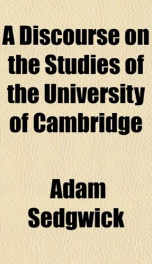 a discourse on the studies of the university of cambridge_cover