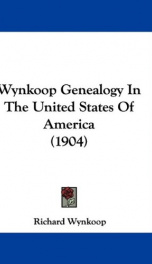wynkoop genealogy in the united states of america_cover