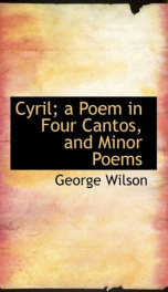cyril a poem in four cantos and minor poems_cover