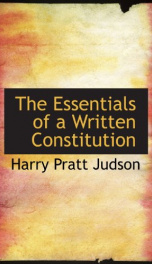 the essentials of a written constitution_cover
