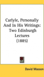 carlyle personally and in his writings two edinburgh lectures_cover