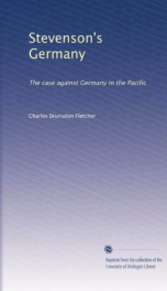 stevensons germany the case against germany in the pacific_cover