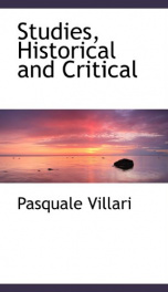 studies historical and critical_cover