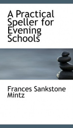 a practical speller for evening schools_cover