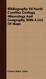 bibliography of north carolina geology mineralogy and geography with a list of_cover