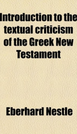 introduction to the textual criticism of the greek new testament_cover