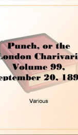 Punch, or the London Charivari, Volume 99, September 20, 1890_cover