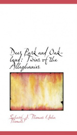 deer park and oakland twins of the alleghanies_cover