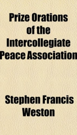 prize orations of the intercollegiate peace association_cover