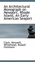 an architectural monograph on newport rhode island an early american seaport_cover