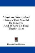 allusions words and phrases that should be known and where to find them_cover