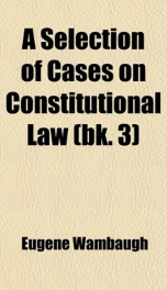 a selection of cases on constitutional law_cover