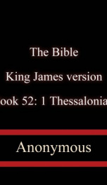 The Bible, King James version, Book 52: 1 Thessalonians_cover