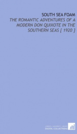 south sea foam the romantic adventures of a modern don quixote in the southern_cover