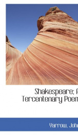 shakespeare a tercentenary poem_cover