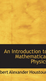 an introduction to mathematical physics_cover