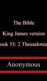 The Bible, King James version, Book 53: 2 Thessalonians_cover