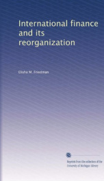 international finance and its reorganization_cover