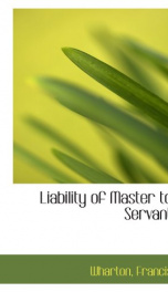 liability of master to servant_cover