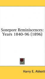 sonepore reminiscences years 1840 96_cover