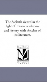 the sabbath viewed in the light of reason revelation and history with sketch_cover