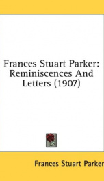 frances stuart parker reminiscences and letters_cover