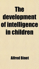 the development of intelligence in children_cover