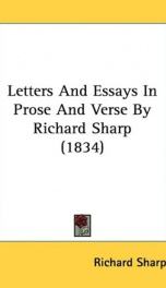 letters and essays in prose and verse_cover