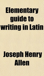 elementary guide to writing in latin_cover