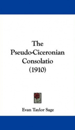 the pseudo ciceronian consolatio_cover