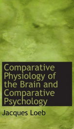 comparative physiology of the brain and comparative psychology_cover